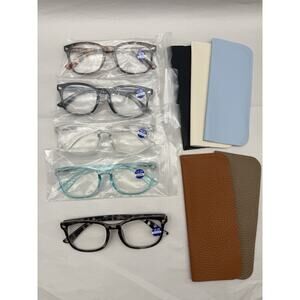 +2.25 Reading Glasses For Women/Men, Eyeglasses, Blue Light Readers UNUSED *READ